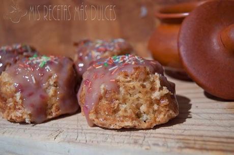 MINIBIZCOCHITOS SIN HUEVO CON NESQUIK DE FRESA