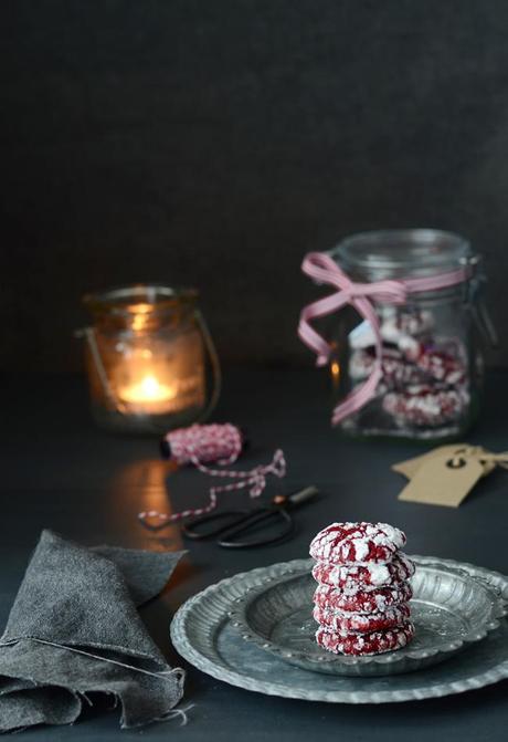 Cookies Red Velvet crackle Cookies Red Velvet crackle