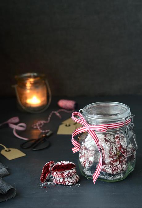 Cookies Red Velvet crackle Cookies Red Velvet crackle