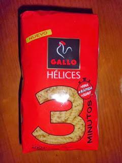 pastas gallo 3 minutos