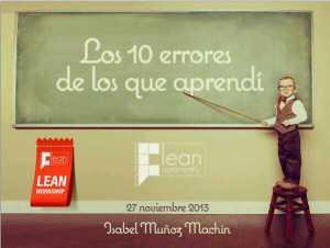 Los 10 errores de los que aprendí