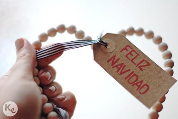 DIY. Wood beads heart #christmas #decor #ornament