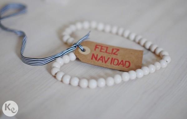 DIY. Wood beads heart #christmas #decor #ornament