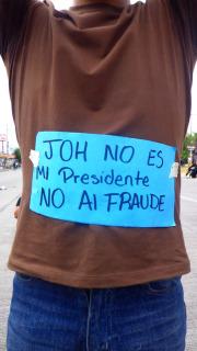 Honduras: Universitarios protestan contra fraude electoral