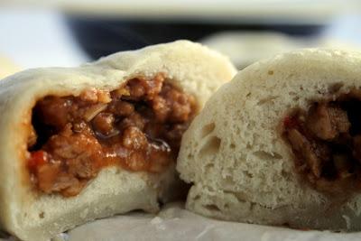 Baozi rellenos de soja agridulce