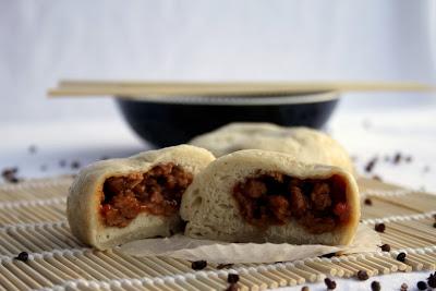 Baozi rellenos de soja agridulce