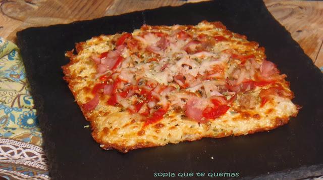 MASA DE PIZZA CON COLIFLOR
