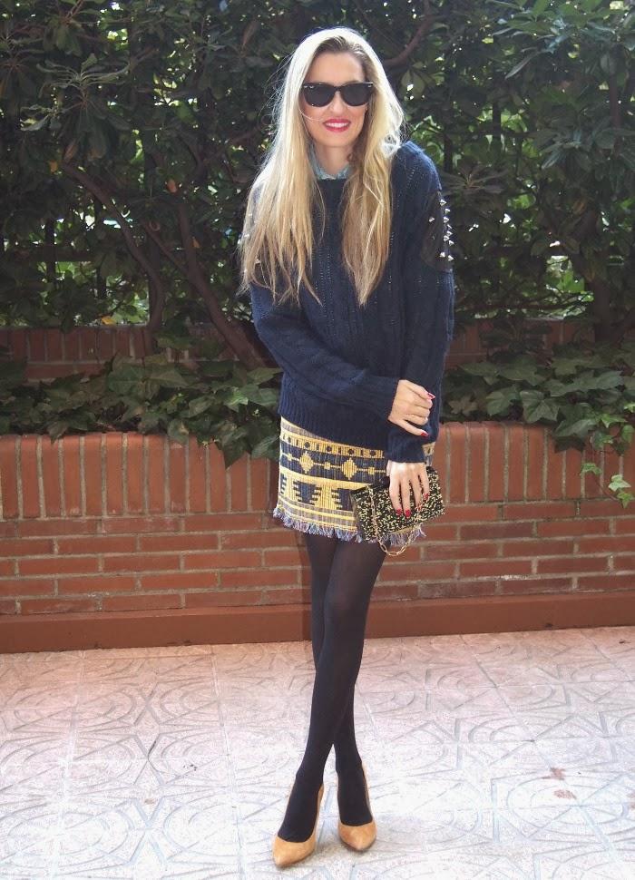 Wool Sweater and skirt