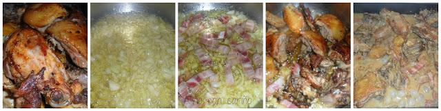 POLLO A LA CERVEZA NEGRA CON NATA Y BACON