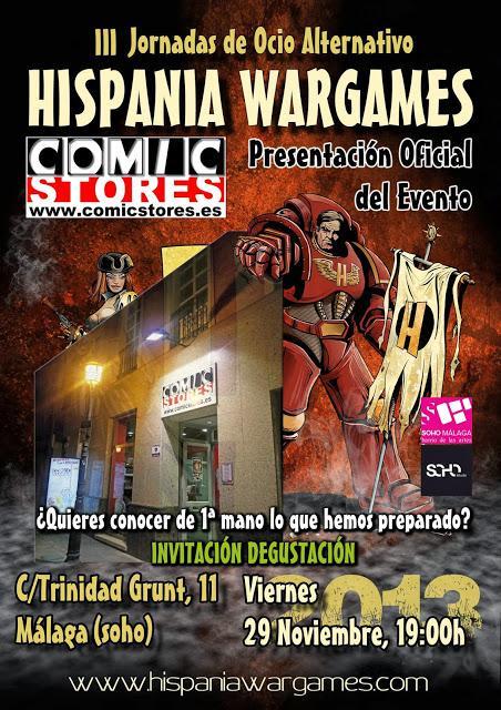 Presentación de Hispania Wargames 2013 de Comic Stores y mas
