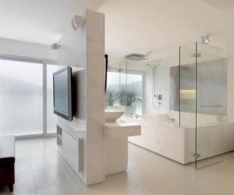 El baño integrado en dormitorio