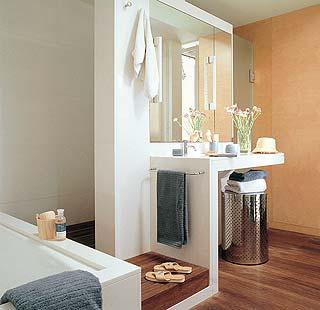 El baño integrado en dormitorio