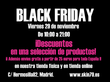 BLACK FRIDAY, PRÓXIMO VIERNES 29