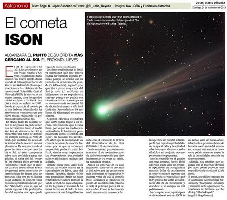 Zoco Astronomía: el cometa ISON
