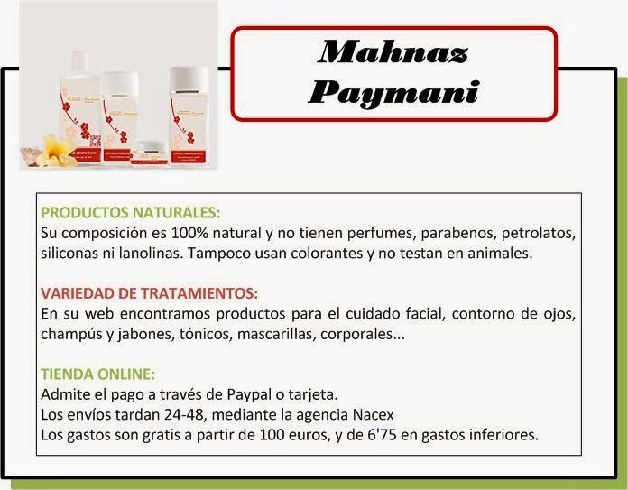 Mahnaz Paymani: Vuelta de tuerca a la cosmética natural.