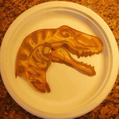 Los pancakes dinosaurianos de Nathan Shields