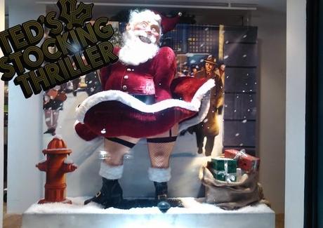 Humor - Papá Noel en escaparate navideño