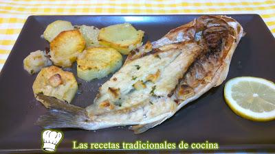 Receta fácil de lubina al horno