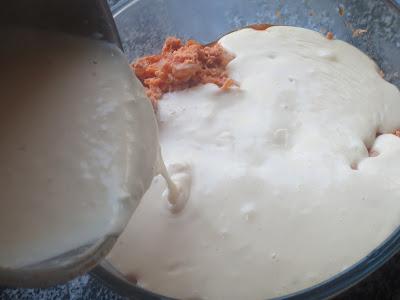 Lasaña de salmón y gambas