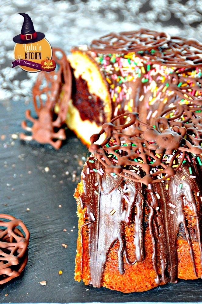 BIZCOCHO DE TERCIPELO BLANCO  (RECETA PARA HALLOWEEN)