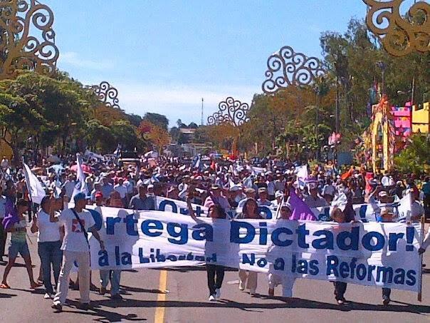 Nicaragua marchó y dijo NO a la reforma!!