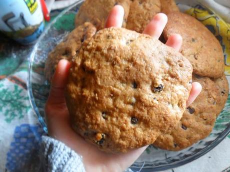 Cookies de manzana y chocolate