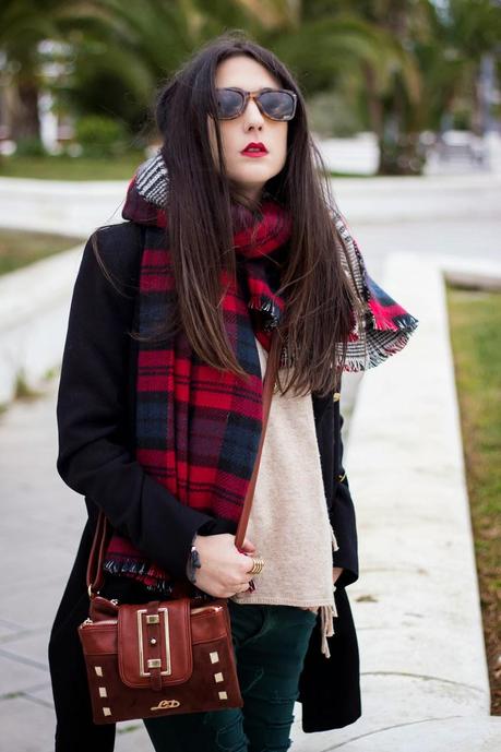 Maxi Scarf and Ripped Jeans