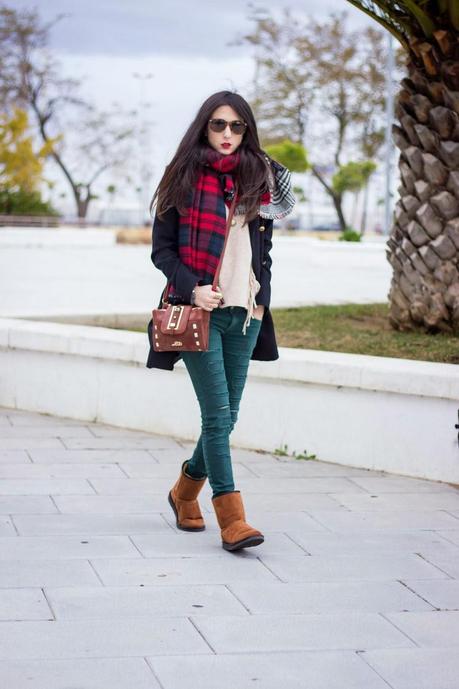 Maxi Scarf and Ripped Jeans