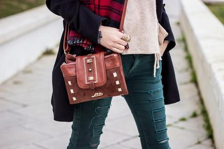 Maxi Scarf and Ripped Jeans