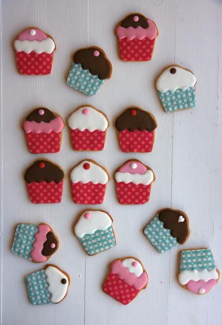 Galletas decoradas de cupcakes