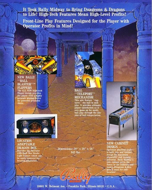 Dungeon & Dragons Pinball de Bally Midway