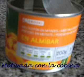 Cremoso de yogur con crema de melocotón