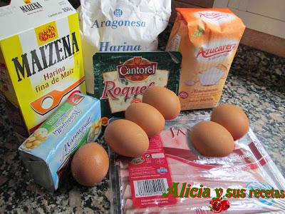 BRAZO DE GITANO DE JAMÓN COCIDO Y QUESO ROQUEFORT