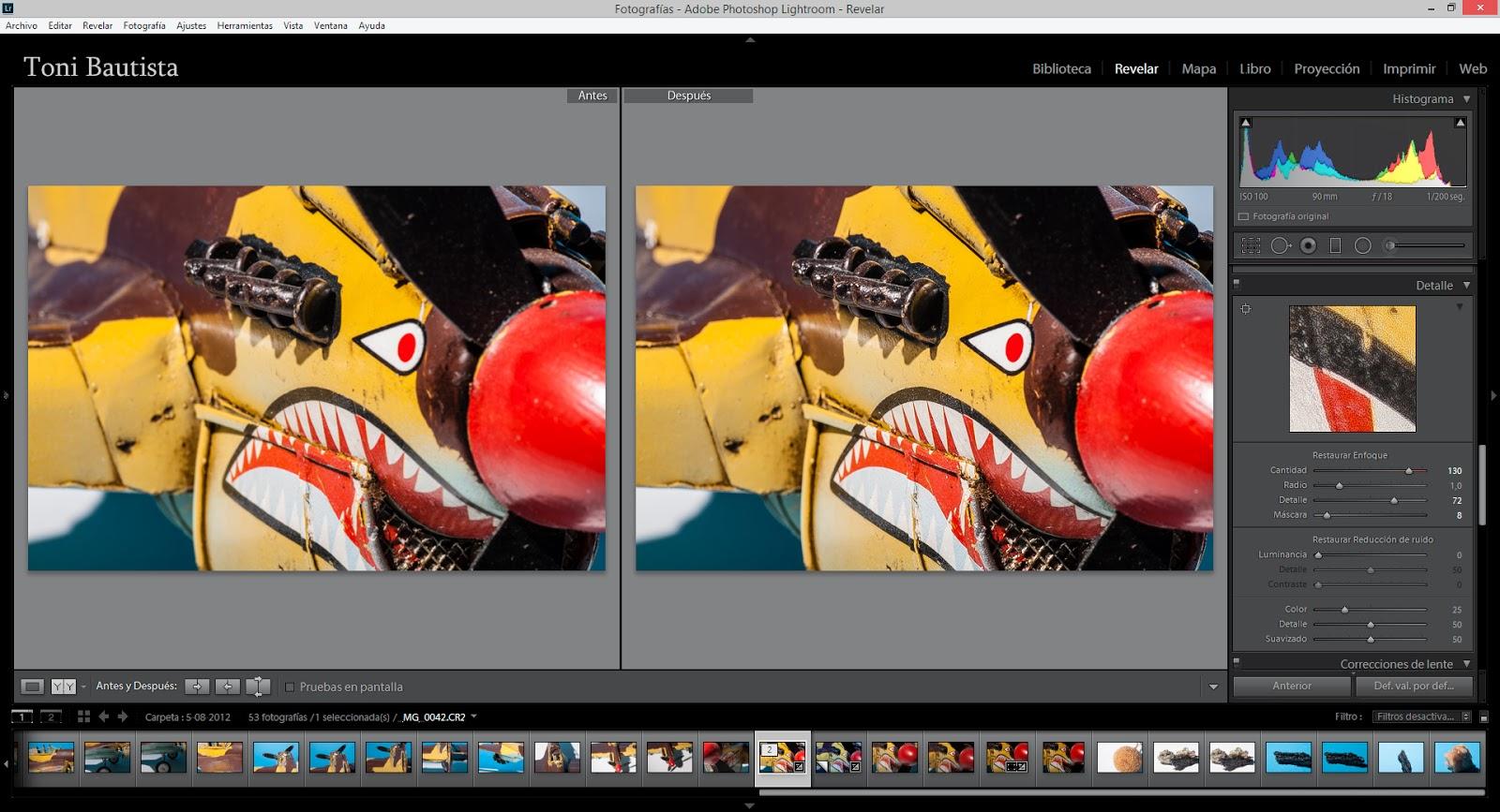 Mejorando la Nitidez con Lightroom