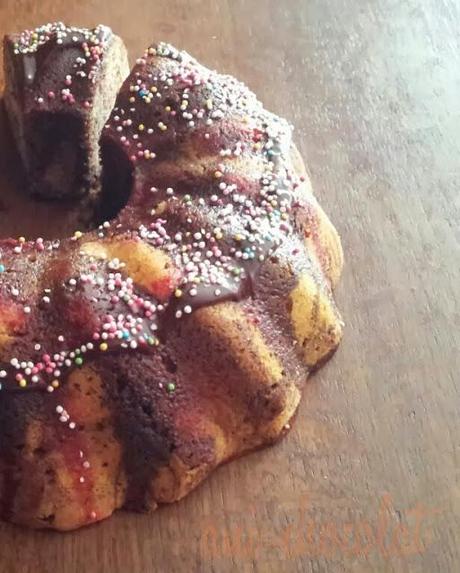 Kugelhopf de chocolate (postre popular alemán)