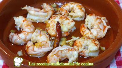receta de gambas al ajillo
