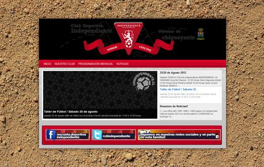 Club Deportivo Independiente/ Re diseño Identidad + Web +  Promoción digital