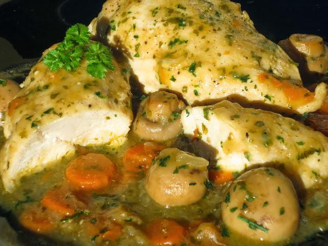 Pechugas en salsa de cerveza olla GM