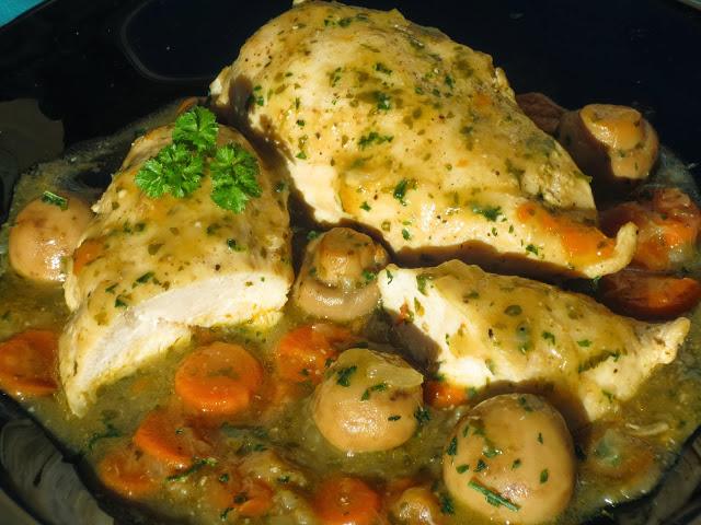 Pechugas en salsa de cerveza olla GM