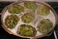 Tajine de Alcachofas con Aceitunas y Limon confitado  (Tajine d´artichauts aux Olives et au Citron Confit)