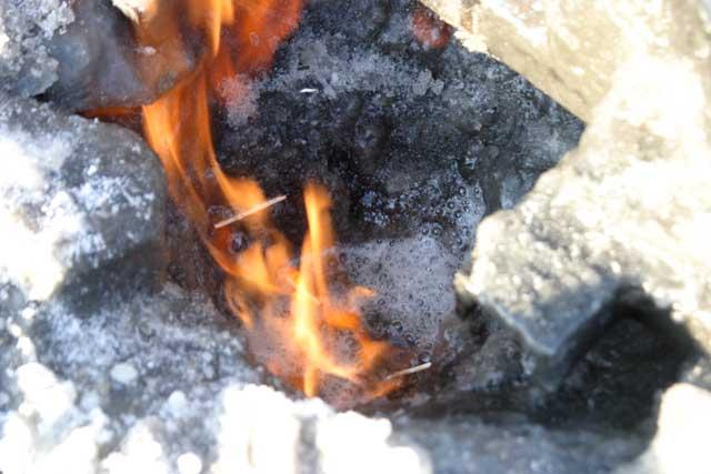 metano ardiendo en el Ártico