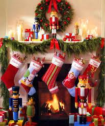 Lindas chimeneas navideñas