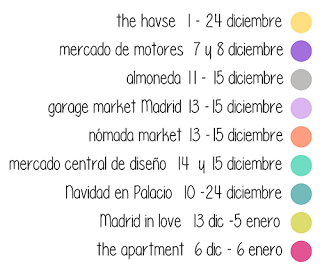 Calendario diciembre - Madrid