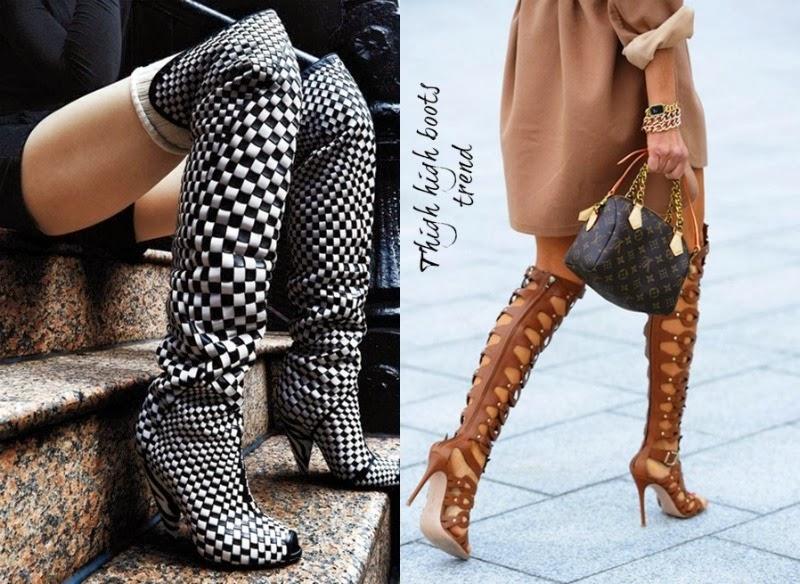Thigh high boots trend