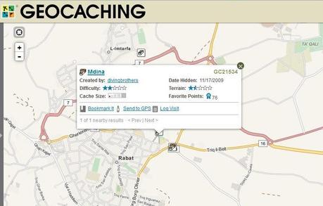 La búsqueda del tesoro en Mdina geocaching