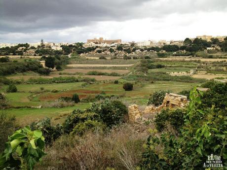 La búsqueda del tesoro en Mdina Vista desde la muralla