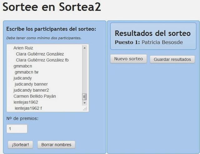 Ganadora sorteo SIMPLECHIC