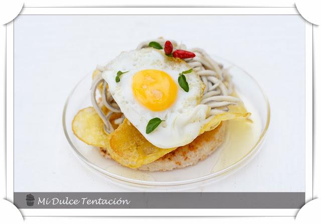 Tosta de Patatas Fritas, Gulas y Huevo