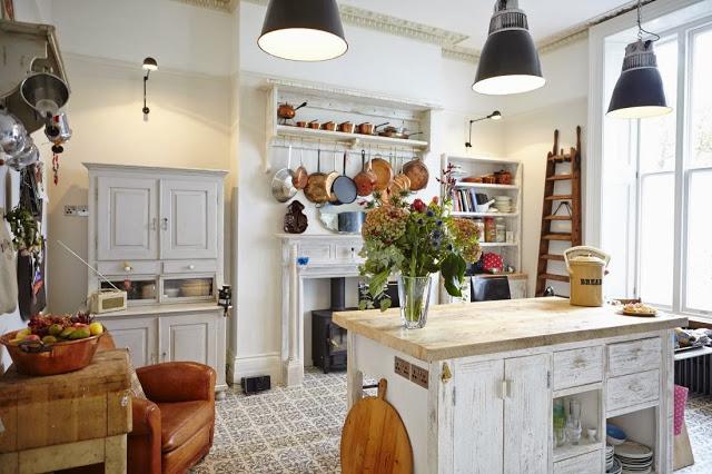 Cocina británica de estilo campestre