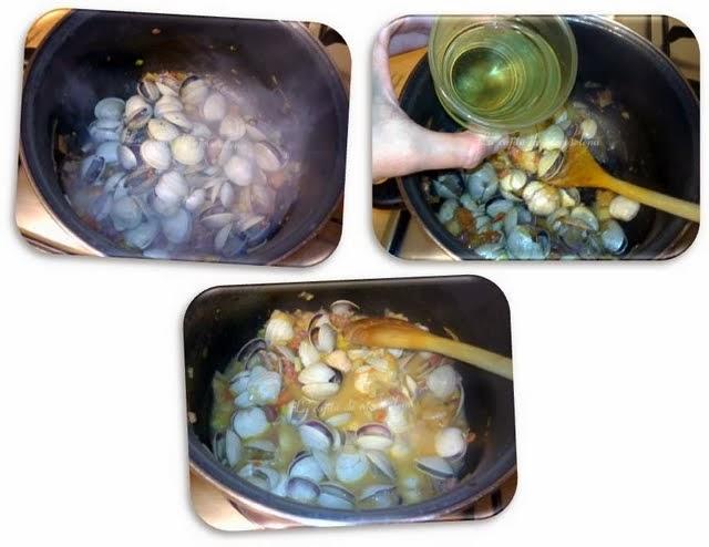 Sopa de pan y almejas